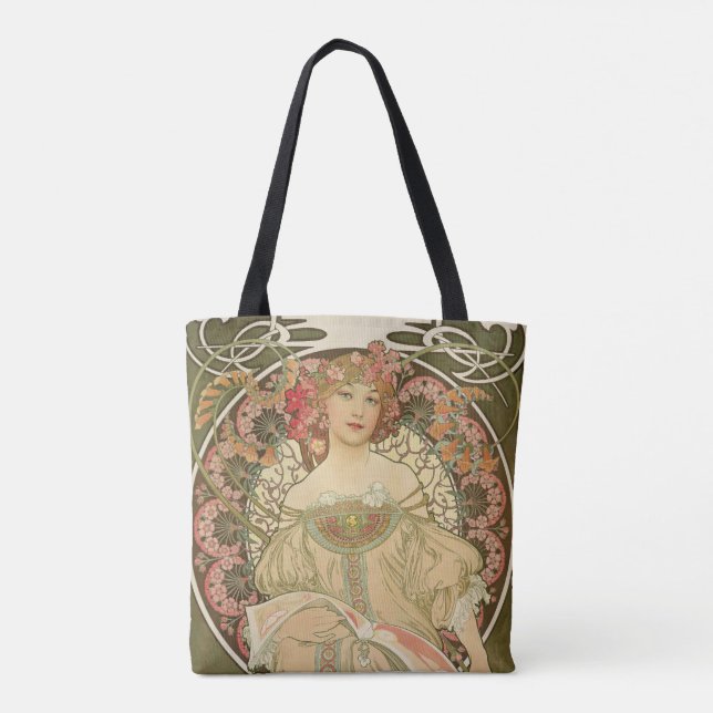 Bolso De Tela Tote de Alfonso Mucha (Reverso)