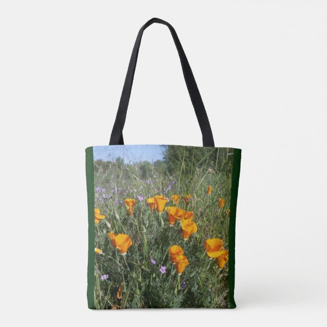Bolso De Tela Tote de amapola de California (Reverso)