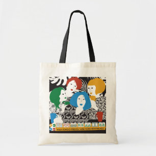 Bolso De Tela Tote de Amigos Mah Jong