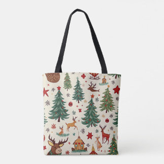 Bolso De Tela Tote de árbol de Navidad