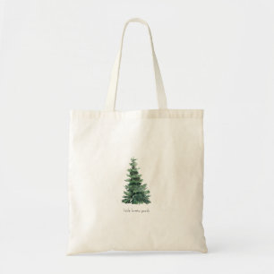 Bolso De Tela Tote de árbol de pino