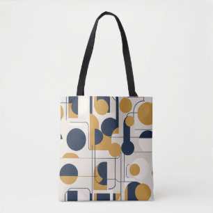 Bolso De Tela Tote de armonía circular moderna