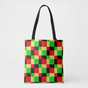 Bolso De Tela Tote de arte de bloques geométricos coloridos
