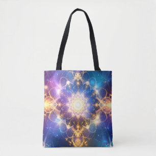 Bolso De Tela Tote de arte de Lotus Mandala