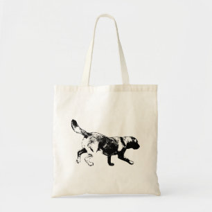 Bolso De Tela Tote de arte de tinta de Labrador con dirección de