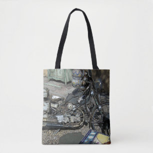 Bolso De Tela Tote de arte para motocicletas
