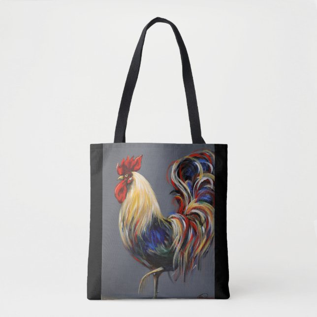 Bolso De Tela Tote de Arte "Santiago" (Anverso)
