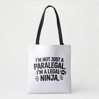 Bolso De Tela Tote de Asistente Legal Ninja | Regalo de Ley