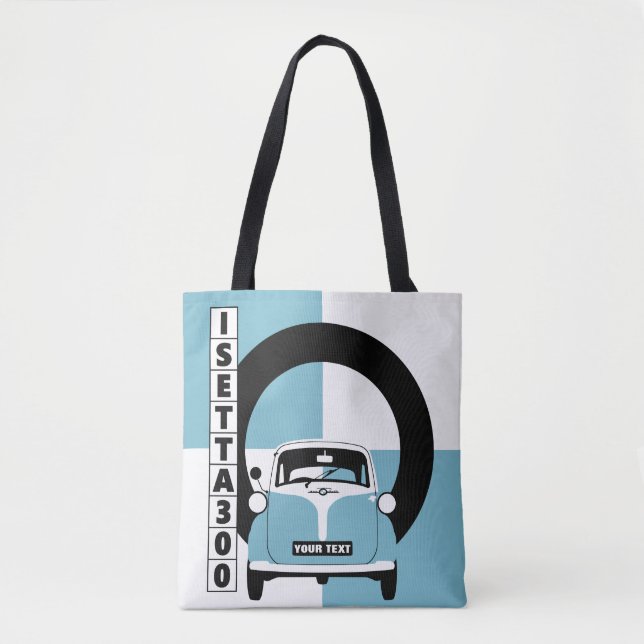 Bolso De Tela Tote de auto Micro Isetta Bubble Personalizado (Anverso)