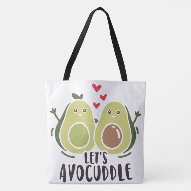 Bolso De Tela Tote de Avocuddle/Piel de serpiente (Anverso)