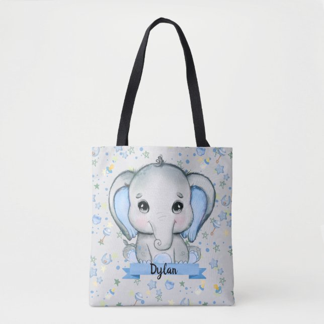 Bolso De Tela Tote de Baby Boy personalizado (Anverso)