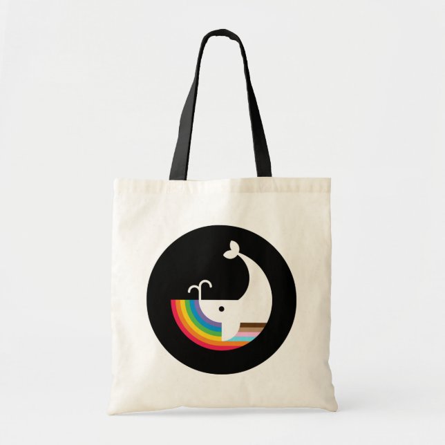 Bolso De Tela Tote de ballena del Orgullo NB (Frente)