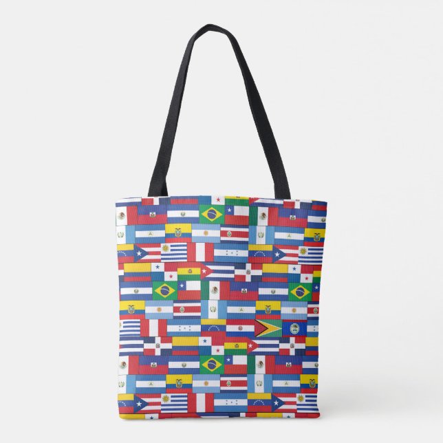Bolso De Tela Tote de Bandera del Patrimonio Hispano (Reverso)