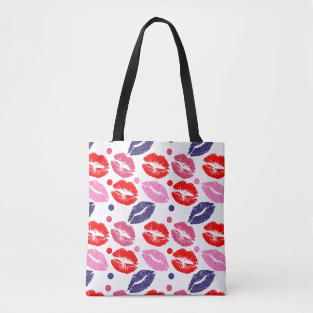 Bolso De Tela Tote de besos (Anverso)