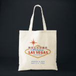 Bolso De Tela Tote de bienvenida Boda de Las Vegas<br><div class="desc">Prepárate para una memorable boda de Las Vegas con esta bolsa de bienvenida boda personalizable! Es el tote de regalo perfecto que los clientes quieren conservar.</div>