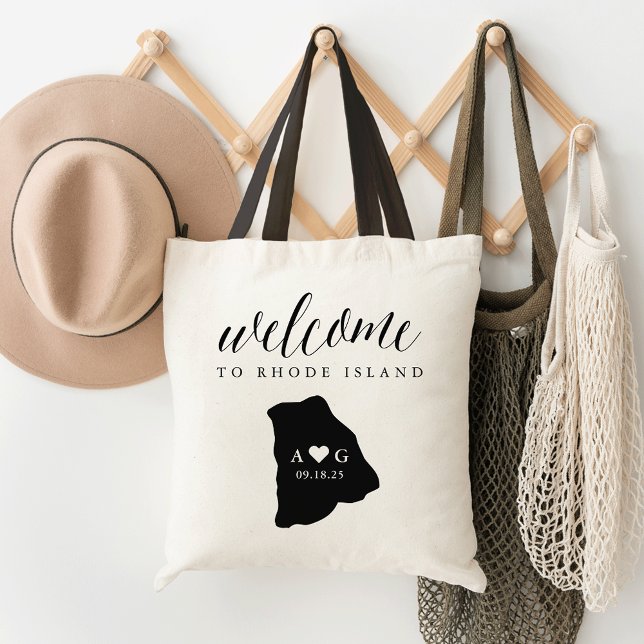 Bolso De Tela Tote de bienvenida del Boda de Silhouette del esta (Subido por el creador)