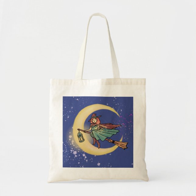 Bolso De Tela Tote de bruja (Frente)