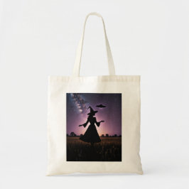 Bolso De Tela Tote de bruja con OVNI