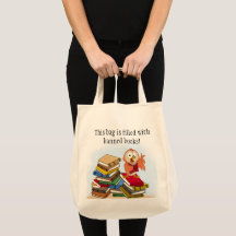 Tote de búho de libros prohibido