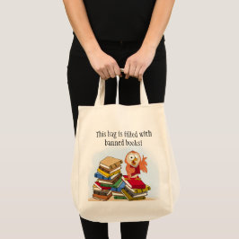 Bolso De Tela Tote de búho de libros prohibido