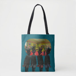 Bolso De Tela Tote de Caballeros con Sombrero de Copa