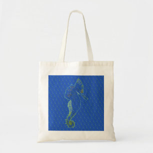 Bolso De Tela Tote de Caballo del Mar Verde