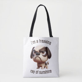 Bolso De Tela Tote de cachorro rayo de sol genial