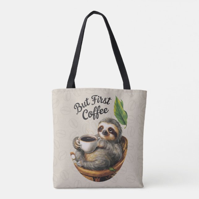 Bolso De Tela Tote de café eslovaco (Reverso)