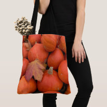 Tote de calabaza Naranja brillante