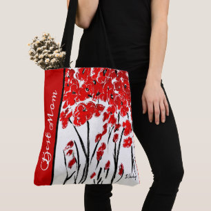 Bolso De Tela Tote de Campos de Disquetera Roja