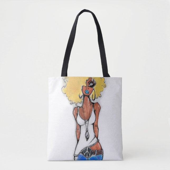 BOLSO DE TELA TOTE DE CÁNCER DE CÁNCER DE BARRIO (Anverso)