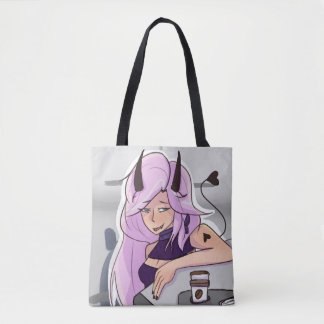 Bolso De Tela Tote de caracteres Chica de Anime Demon