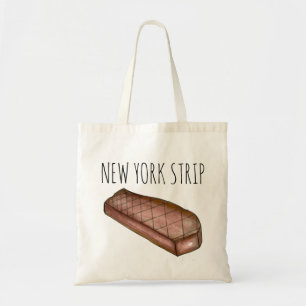 Bolso De Tela Tote de carne de filete a la parrilla del New York
