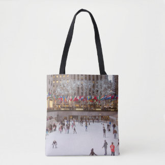 Bolso De Tela Tote de centro del patinaje de hielo de