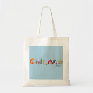 Bolso De Tela Tote de Chicago