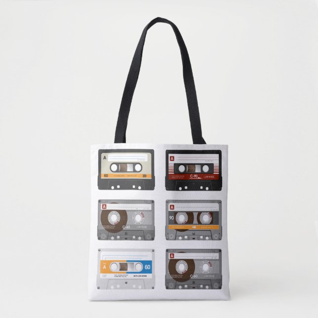 Bolso De Tela Tote de cinta cassette (Anverso)