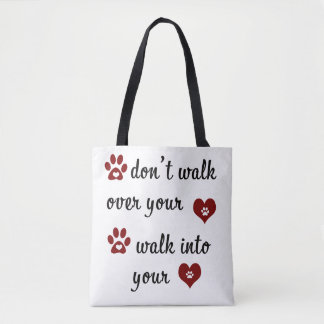Bolso De Tela Tote de cita de Paw Heart