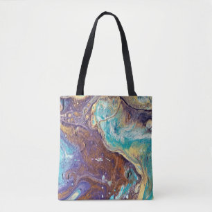 Bolso De Tela Tote de cobre de Geode del amor