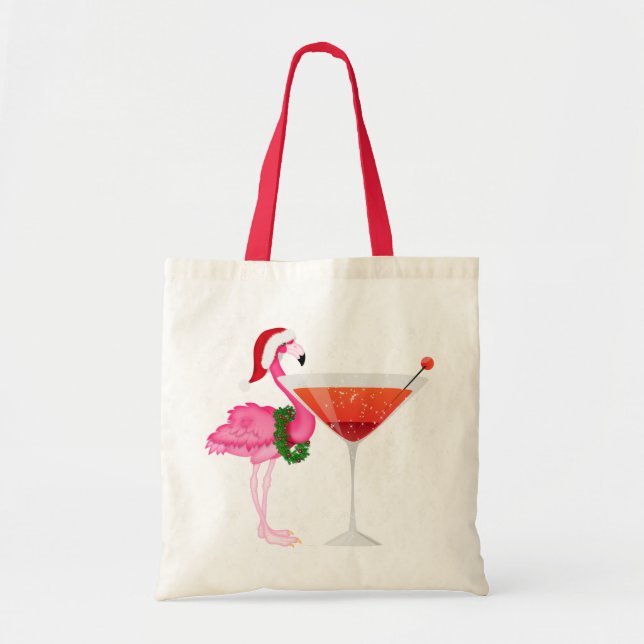 Bolso De Tela Tote de cócteles Flamingo - SRF (Frente)