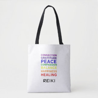 Bolso De Tela Tote de colores Reiki Chakra