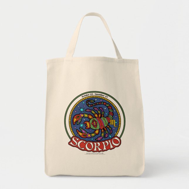 Bolso De Tela TOTE de comestibles NP Scorpio (Frente)