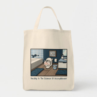 Bolso De Tela Tote de comestibles para bebes de tigres blancos