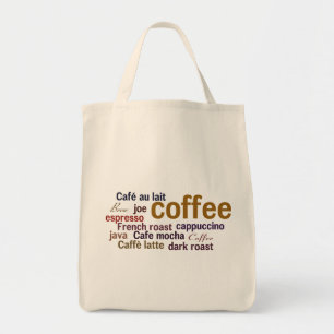 Bolso De Tela Tote de compras Coffee Cloud