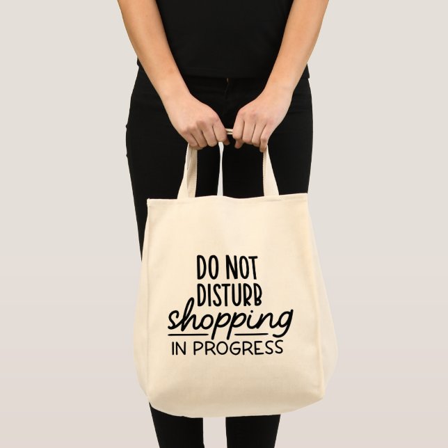 Bolso De Tela Tote de compras divertidas, no molestar el diseño (Anverso (producto))