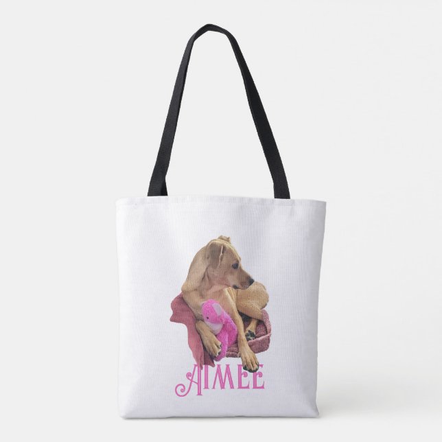 Bolso De Tela Tote de compras "Fave Dogs" personalizado (Reverso)