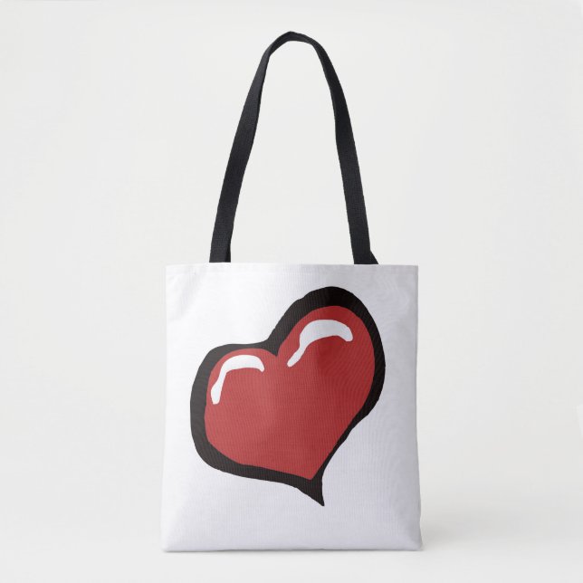Bolso De Tela Tote de Corazón Increíble (Anverso)