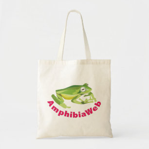 Bolso De Tela Tote de cristal de la rana de AmphibiaWeb Sabin