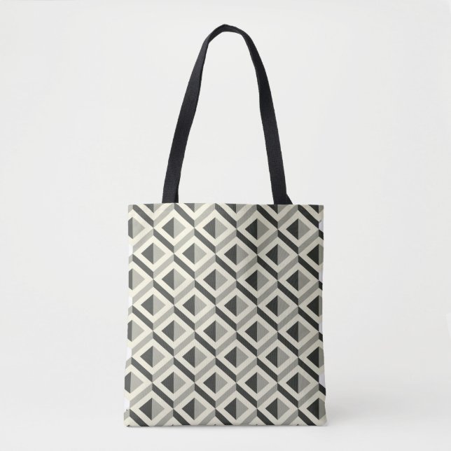 Bolso De Tela Tote de cubo de pirámide (Anverso)