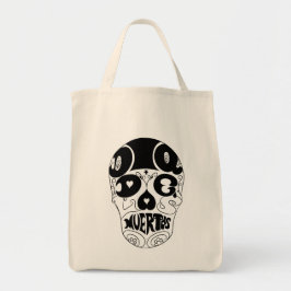Bolso De Tela Tote de Dia De Los Muertos Skull
