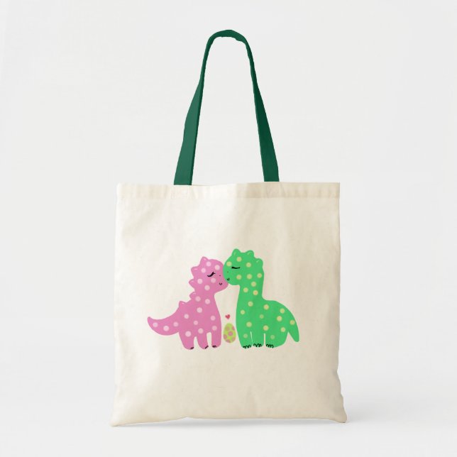 Bolso De Tela Tote de "Dinos precioso" (Frente)